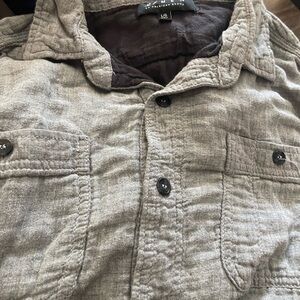 21 Men grey long sleeve shirt large